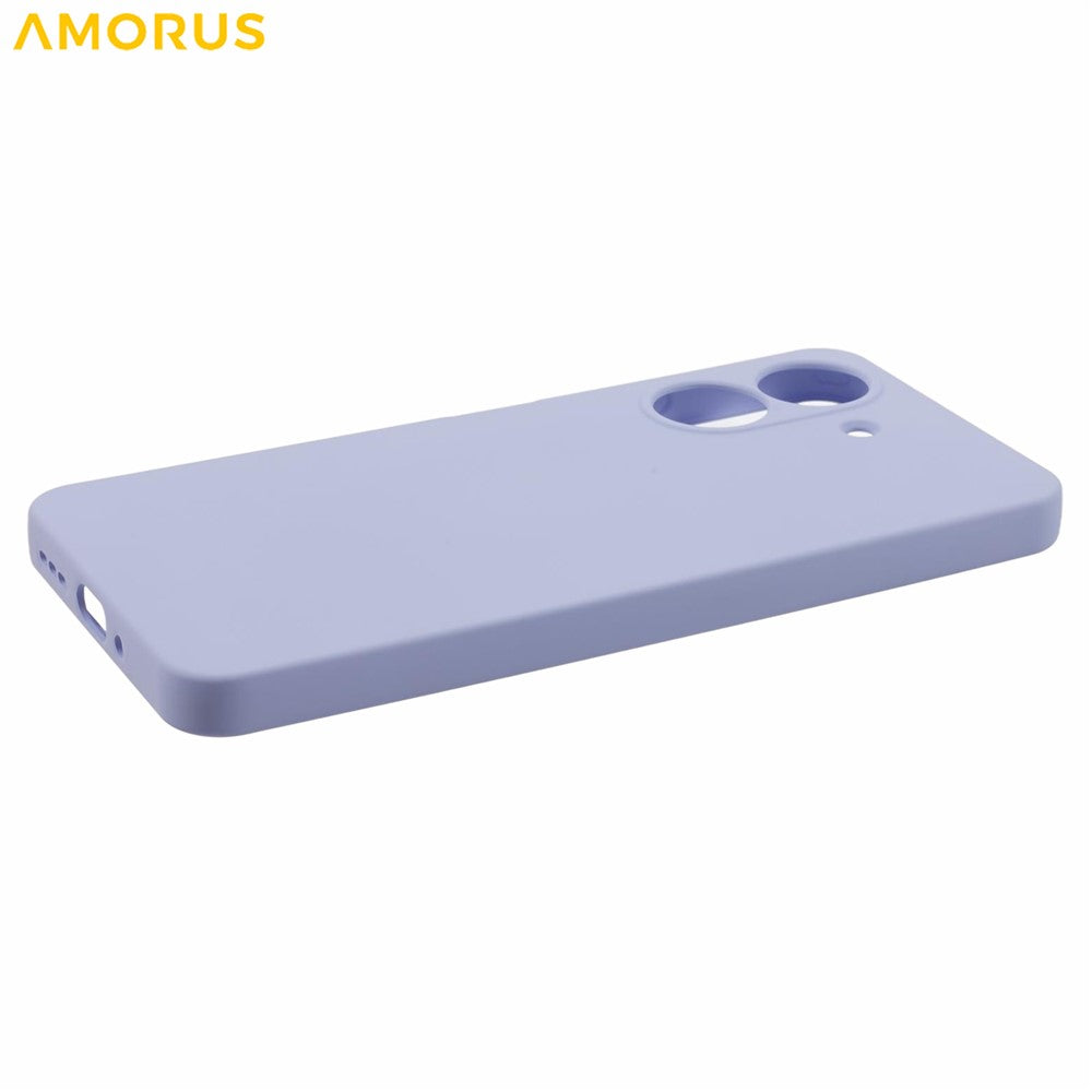 AMORUS For Xiaomi Redmi 13C 4G / Poco C65 4G Case Precise Cutouts TPU Fiber Lining Shockproof Phone Cover