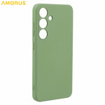 AMORUS For Samsung Galaxy S24 Case Precise Cutouts TPU Fiber Lining Shockproof Phone Cover