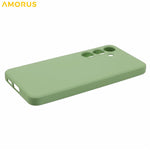 AMORUS For Samsung Galaxy S24 Case Precise Cutouts TPU Fiber Lining Shockproof Phone Cover