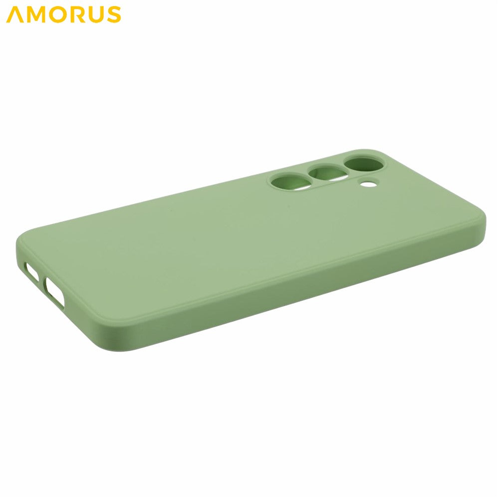 AMORUS For Samsung Galaxy S24 Case Precise Cutouts TPU Fiber Lining Shockproof Phone Cover