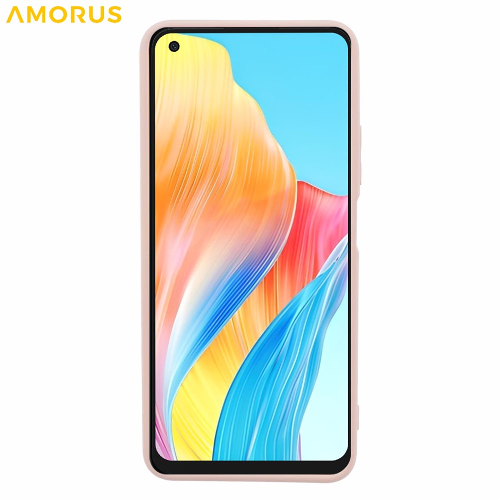 AMORUS For Oppo A78 4G Case Precise Cutouts TPU Fiber Lining Shockproof Phone Cover