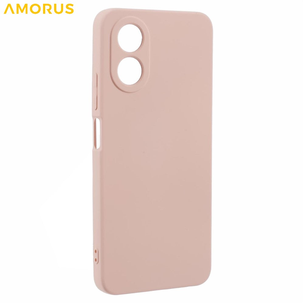 AMORUS For Oppo A78 4G Case Precise Cutouts TPU Fiber Lining Shockproof Phone Cover