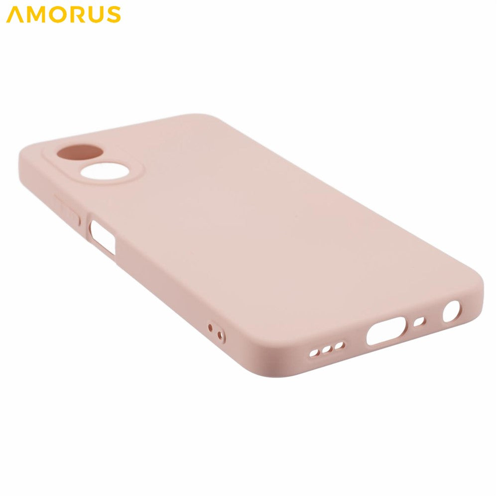 AMORUS For Oppo A78 4G Case Precise Cutouts TPU Fiber Lining Shockproof Phone Cover