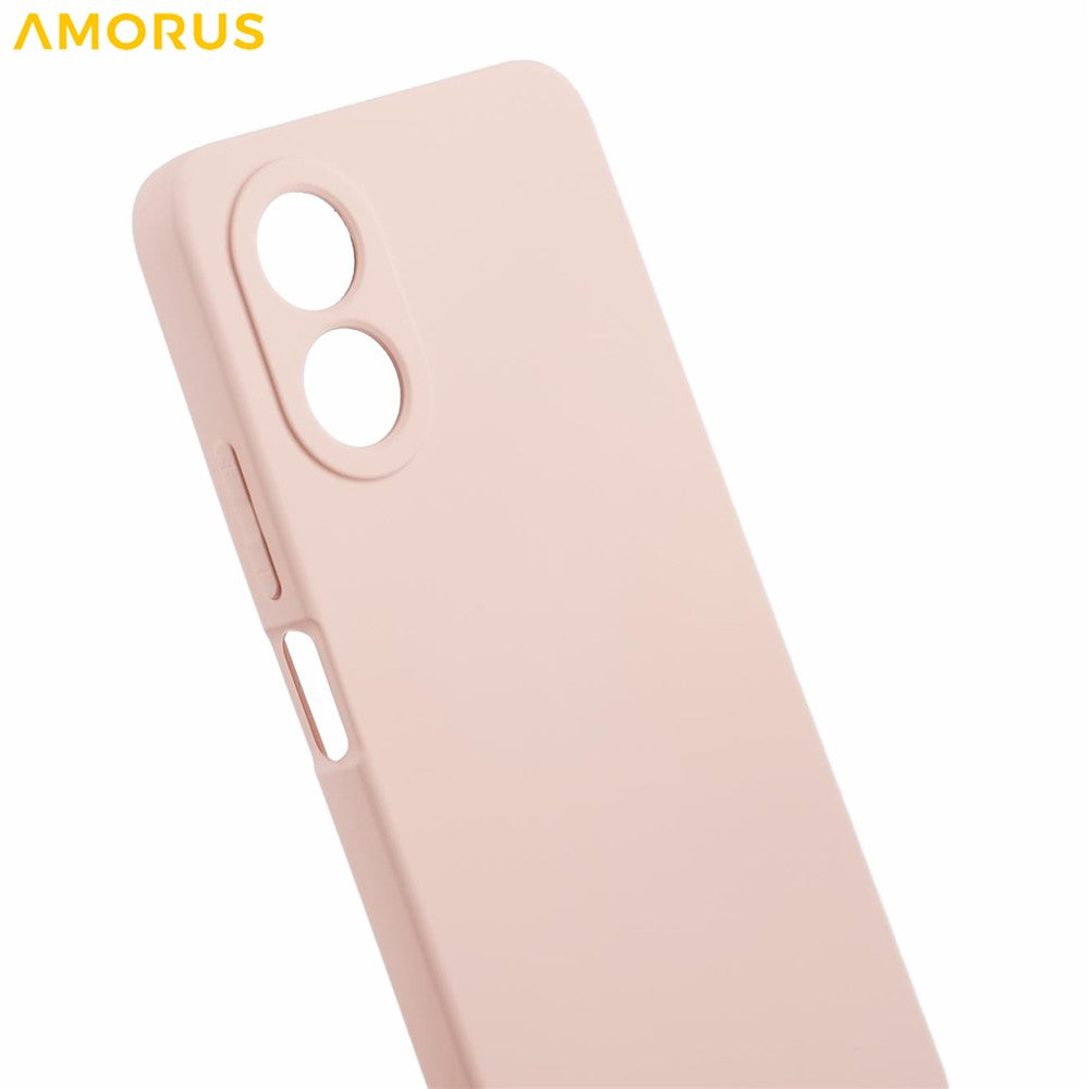 AMORUS For Oppo A58 4G Case Precise Cutouts TPU Fiber Lining Shockproof Phone Cover
