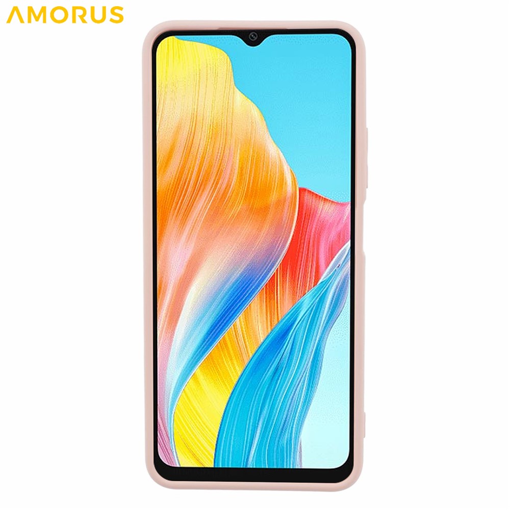 AMORUS For Oppo A38 4G / A18 4G Case Precise Cutouts TPU Fiber Lining Shockproof Phone Cover