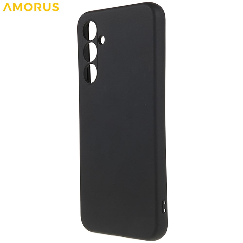 AMORUS Til Samsung Galaxy S23 FE Cover Præcise Udskæringer TPU Fiber Foring Stødsikkert Telefoncover