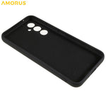 AMORUS Til Samsung Galaxy S23 FE Cover Præcise Udskæringer TPU Fiber Foring Stødsikkert Telefoncover