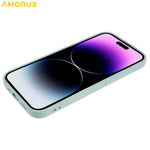 AMORUS For iPhone 15 Pro Case Precise Cutouts TPU Fiber Lining Shockproof Phone Cover