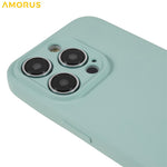 AMORUS For iPhone 15 Pro Case Precise Cutouts TPU Fiber Lining Shockproof Phone Cover