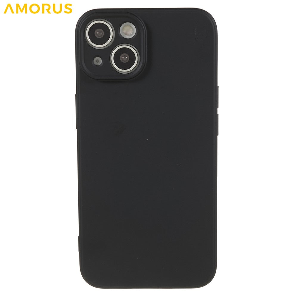 AMORUS For iPhone 15 Case Precise Cutouts TPU Fiber Lining Shockproof Phone Cover