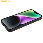 AMORUS For iPhone 15 Case Precise Cutouts TPU Fiber Lining Shockproof Phone Cover