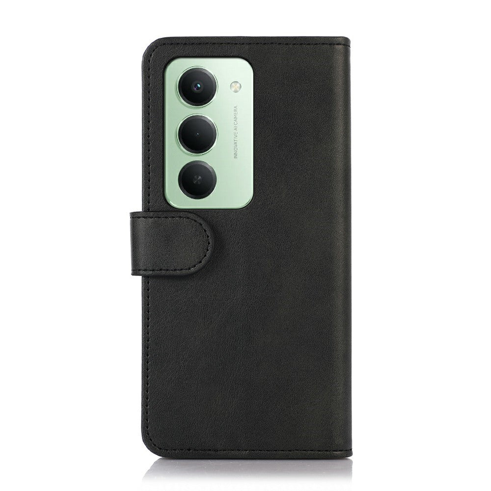 For Xiaomi Redmi 15 4G (EU) (171mm) Case Cowhide Texture Leather Wallet Phone Cover with Stand
