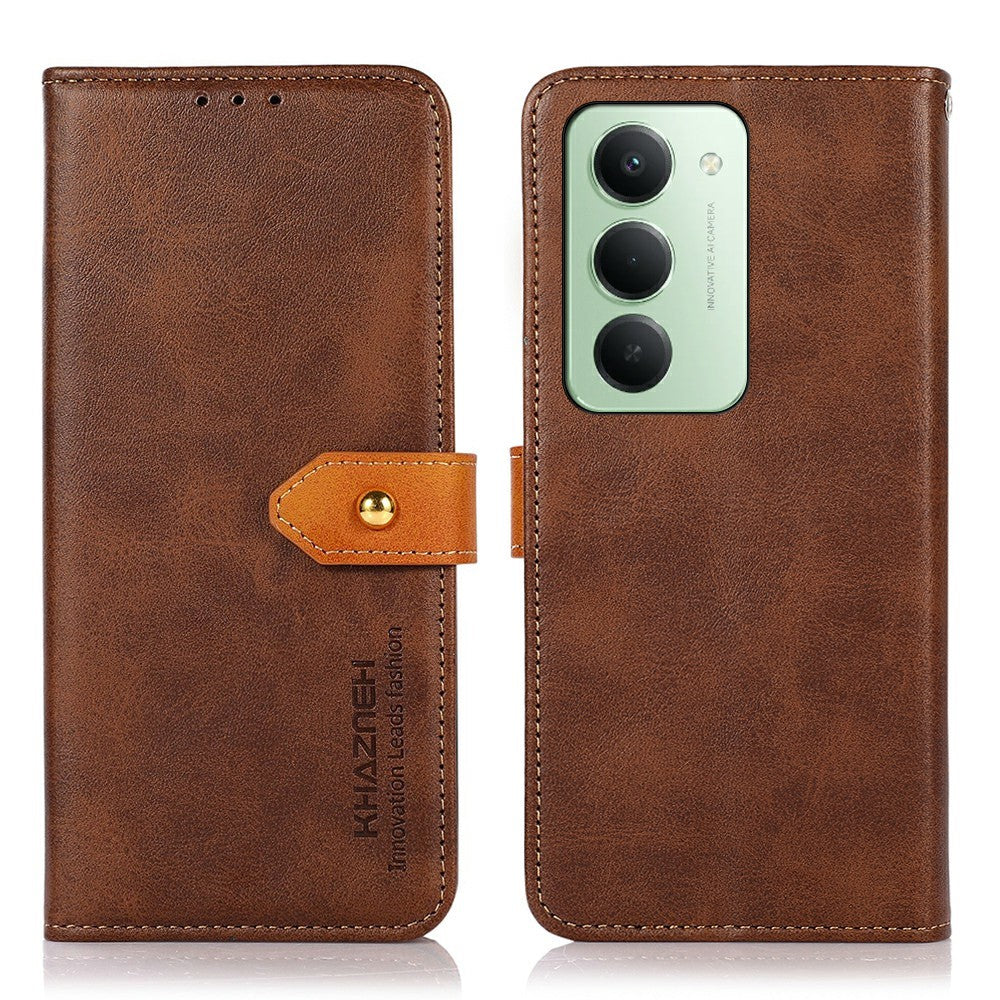 KHAZNEH For Xiaomi Redmi 15 4G (EU) (171mm) Wallet Phone Case Stand Leather Flip Cover