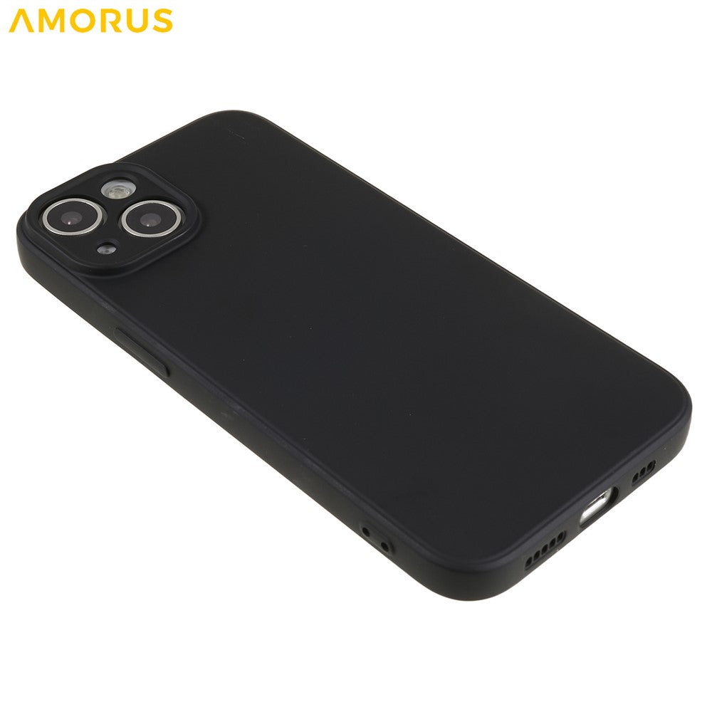 AMORUS For iPhone 13 mini Case Precise Cutouts TPU Fiber Lining Shockproof Phone Cover