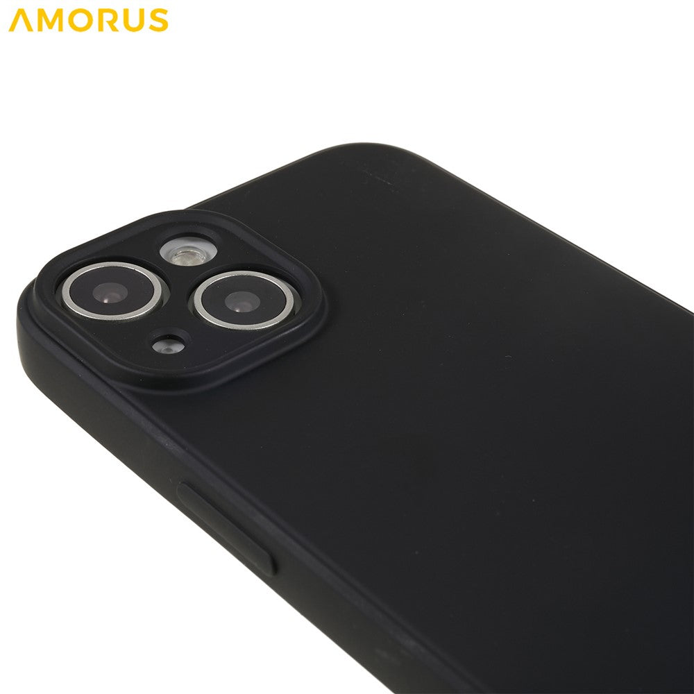 AMORUS For iPhone 13 mini Case Precise Cutouts TPU Fiber Lining Shockproof Phone Cover