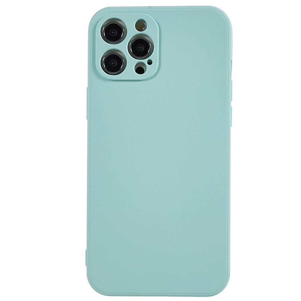 AMORUS För iPhone 12 Pro Max Skal Precisa Utskärningar TPU Fiberfoder Stötsäkert mobilskal