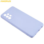 AMORUS For Samsung Galaxy A32 4G (EU Version) Case Precise Cutouts TPU Fiber Lining Shockproof Phone Cover