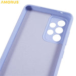 AMORUS For Samsung Galaxy A32 4G (EU Version) Case Precise Cutouts TPU Fiber Lining Shockproof Phone Cover