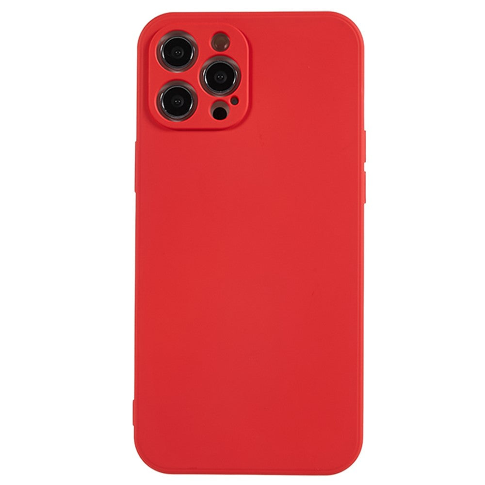 AMORUS Fodral för iPhone 12 Pro Exakta utskärningar TPU Fiberfoder Stöttåligt Mobilfodral