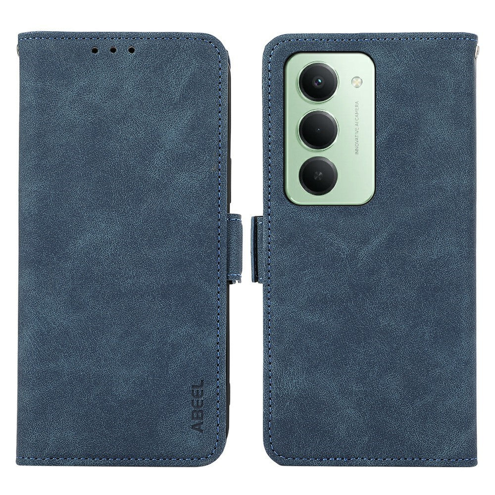 ABEEL For Xiaomi Redmi 15 4G (EU) (171mm) Case PU Leather Folio Stand View RFID Blocking Phone Cover