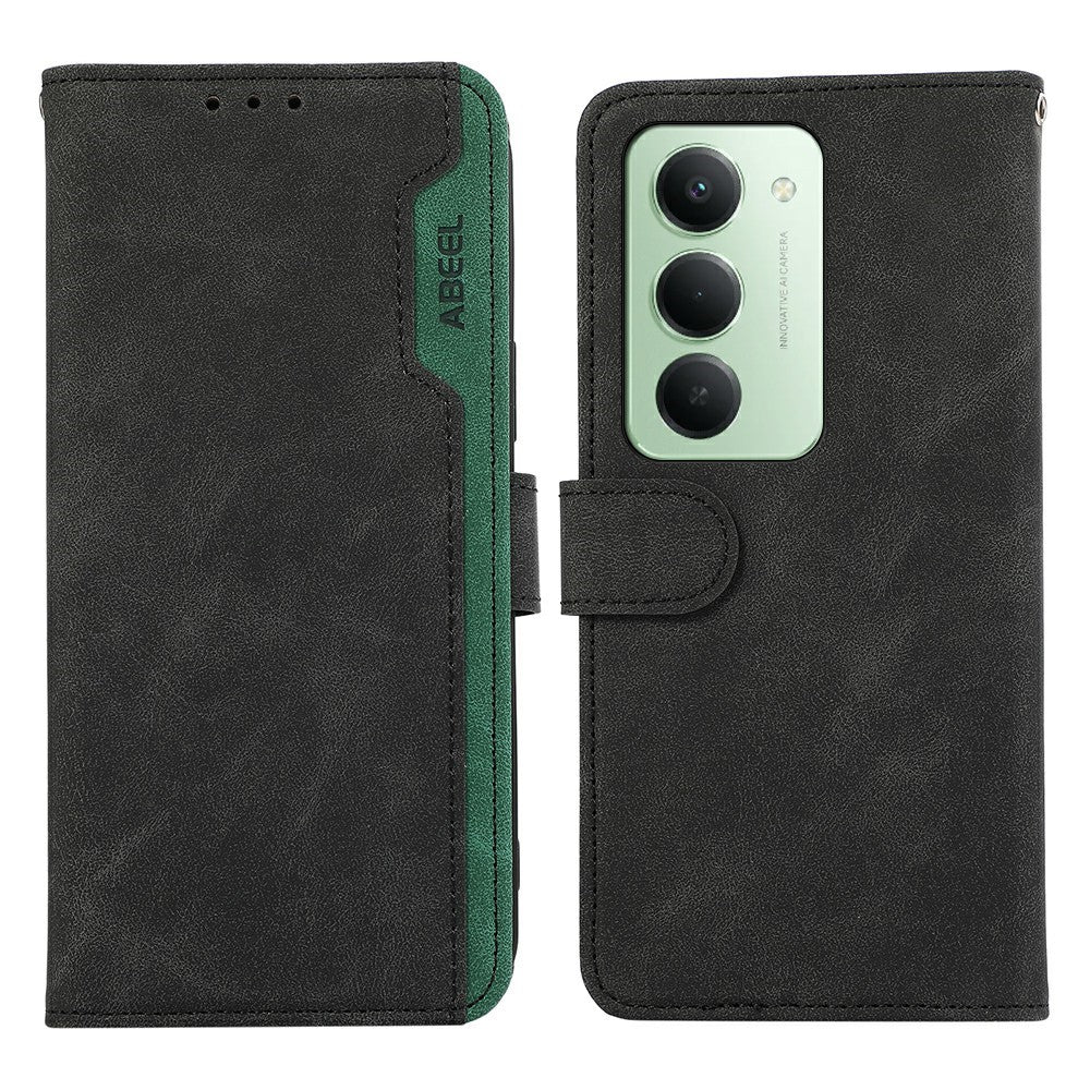 ABEEL For Xiaomi Redmi 15 4G (EU) (171mm) Case Color Splicing Leather Flip Phone Cover RFID Blocking