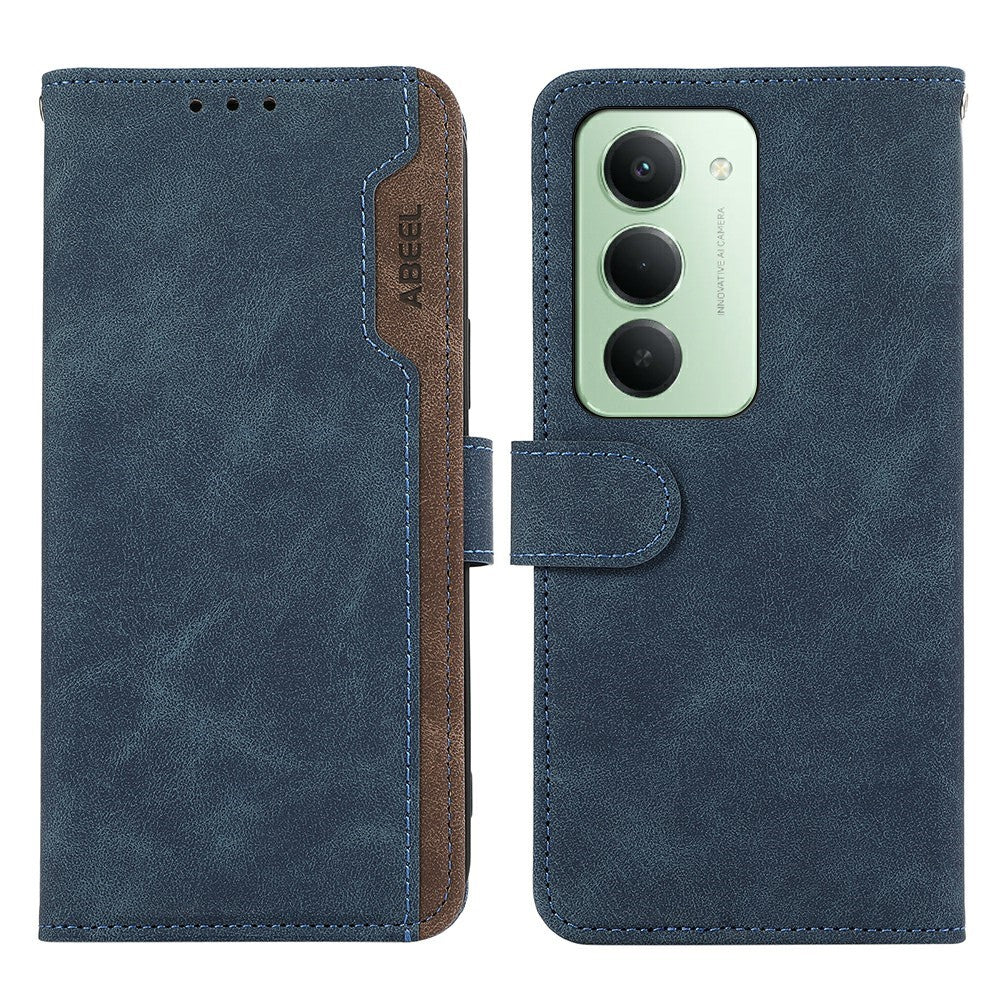 ABEEL For Xiaomi Redmi 15 4G (EU) (171mm) Case Color Splicing Leather Flip Phone Cover RFID Blocking