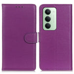 For Xiaomi Redmi 15 4G (EU) (171mm) Wallet Case PU Leather Phone Cover Litchi Texture