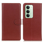 For Xiaomi Redmi 15 4G (EU) (171mm) Wallet Case PU Leather Phone Cover Litchi Texture