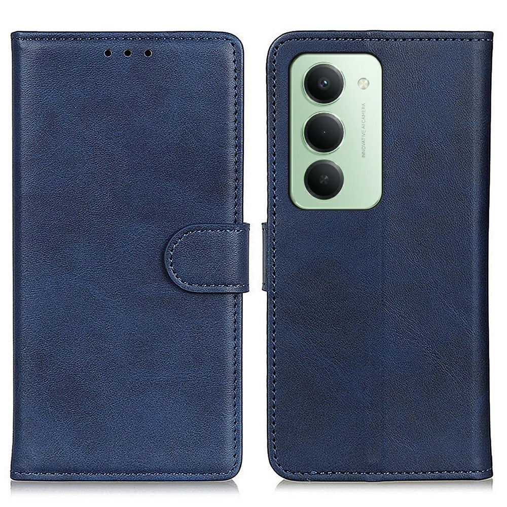 For Xiaomi Redmi 15 4G (EU) (171mm) Case Cowhide Texture Leather Wallet Stand Phone Cover