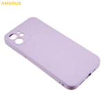 AMORUS For iPhone 12 Case Precise Cutouts TPU Fiber Lining Shockproof Phone Cover