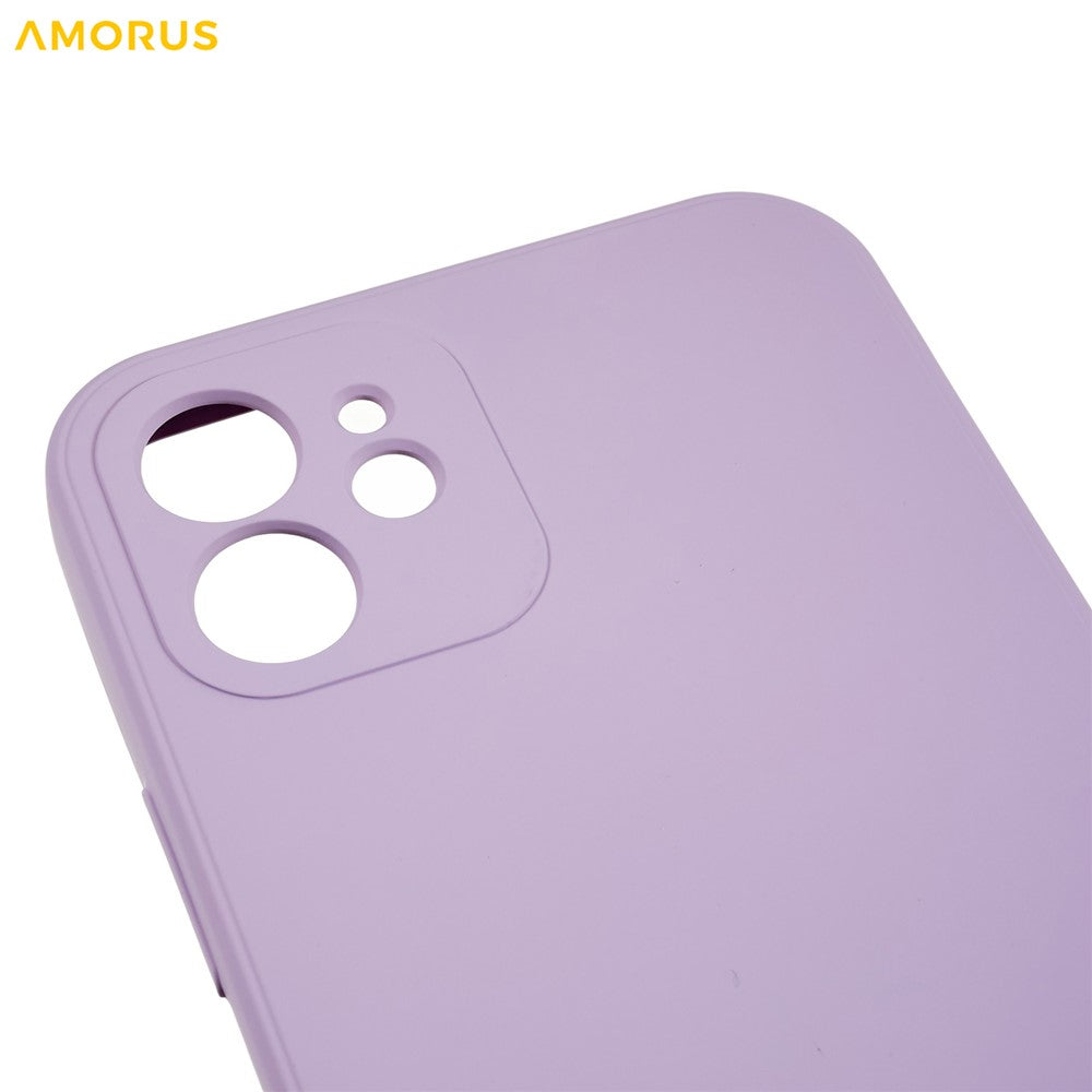 AMORUS For iPhone 12 Case Precise Cutouts TPU Fiber Lining Shockproof Phone Cover