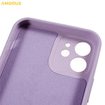 AMORUS For iPhone 12 Case Precise Cutouts TPU Fiber Lining Shockproof Phone Cover