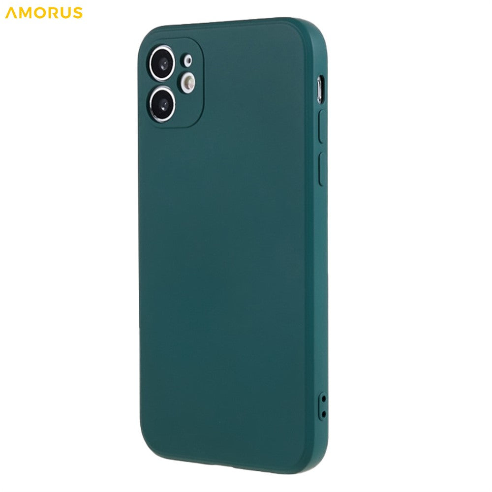 AMORUS Til iPhone 11 Cover Præcise Udskæringer TPU Fiberforing Stødabsorberende Telefoncover