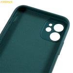 AMORUS Til iPhone 11 Cover Præcise Udskæringer TPU Fiberforing Stødabsorberende Telefoncover