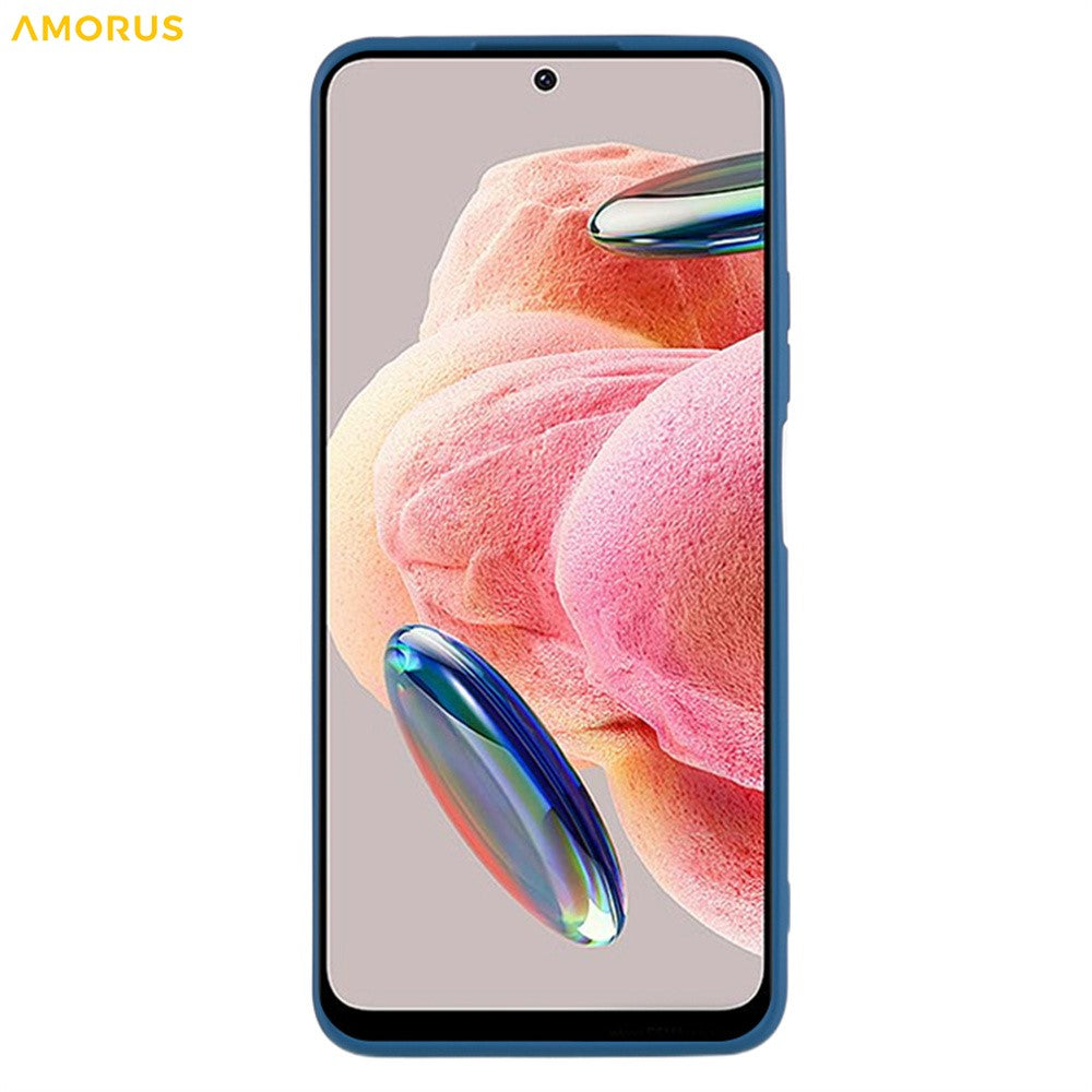 AMORUS For Xiaomi Redmi Note 12 4G Case Precise Cutouts TPU Fiber Lining Shockproof Phone Cover