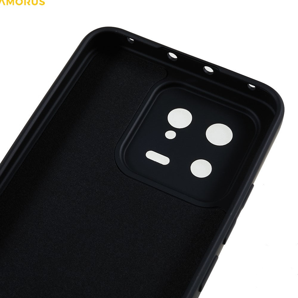 AMORUS For Xiaomi 13 Case Precise Cutouts TPU Fiber Lining Shockproof Phone Cover
