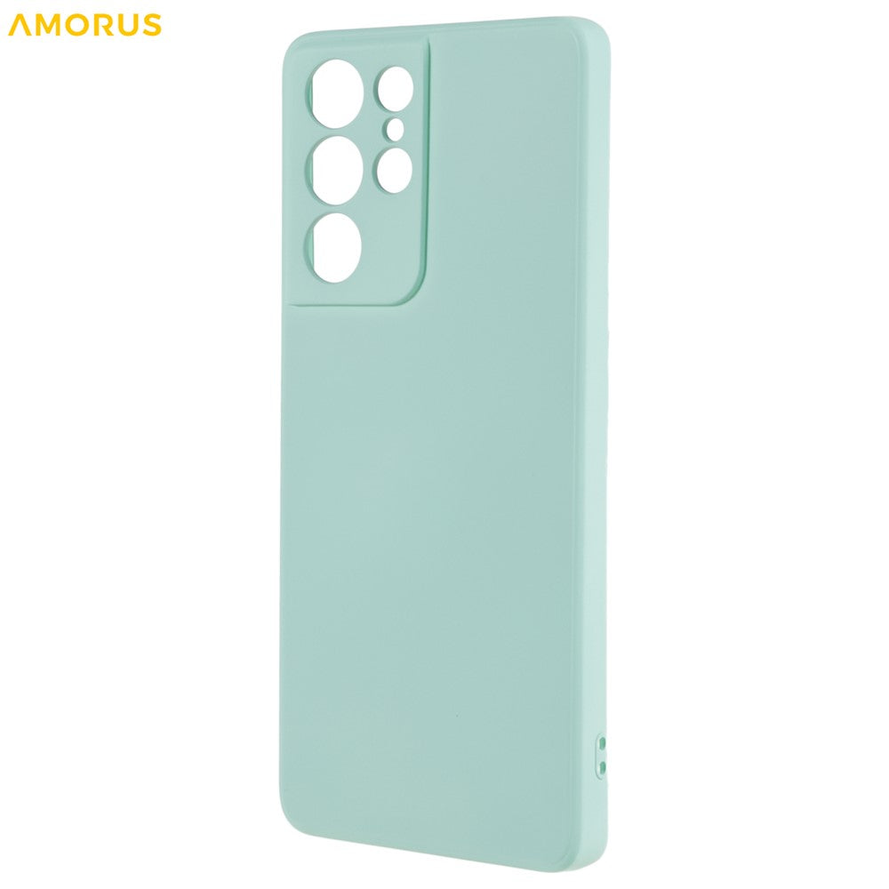 AMORUS-cover til Samsung Galaxy S21 Ultra 5G med præcise udskæringer, TPU-inderforing og stødsikker beskyttelse