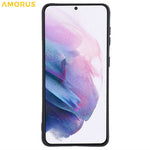 AMORUS til Samsung Galaxy S21+ 5G Cover Præcise Udskæringer TPU Fiberforing Stødsikkert Telefoncover