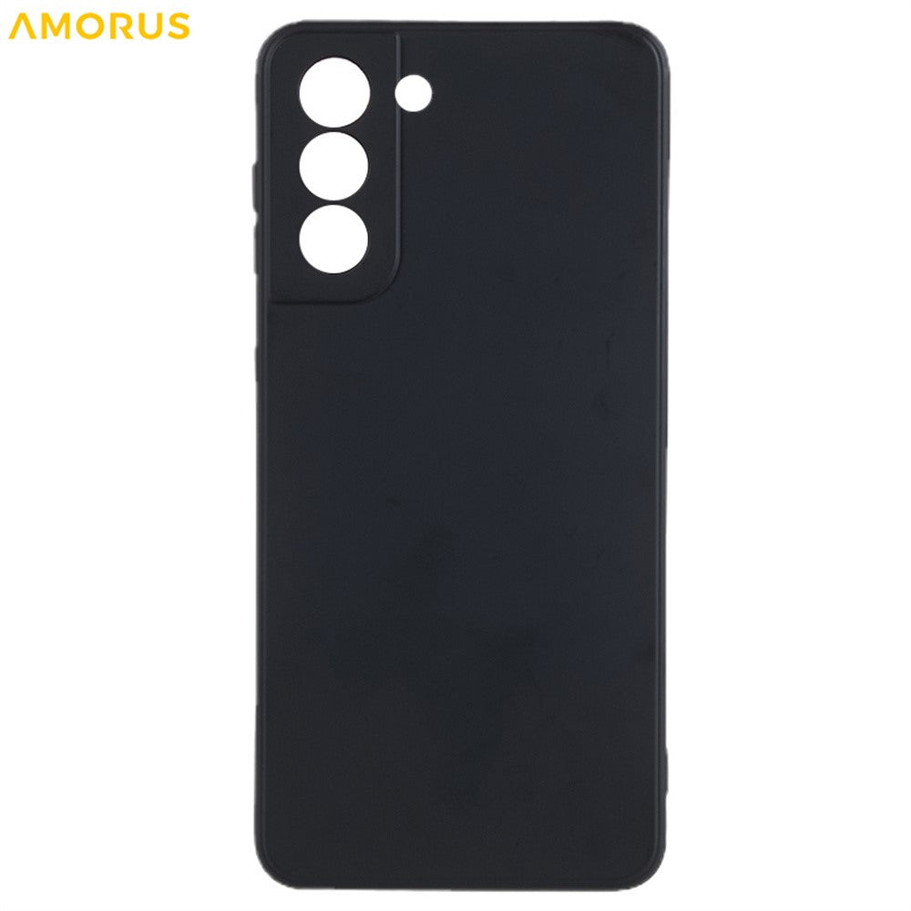 AMORUS For Samsung Galaxy S21 4G / 5G Case Precise Cutouts TPU Fiber Lining Shockproof Phone Cover
