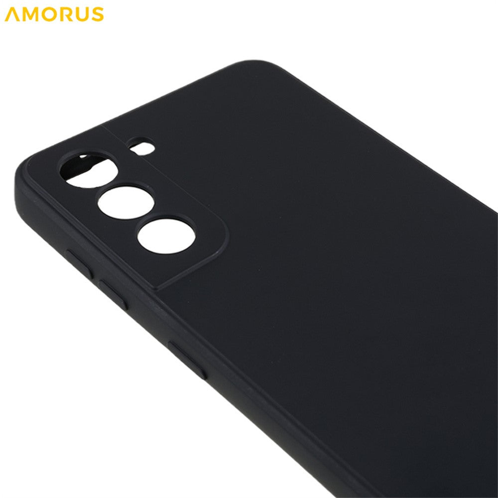 AMORUS For Samsung Galaxy S21 4G / 5G Case Precise Cutouts TPU Fiber Lining Shockproof Phone Cover