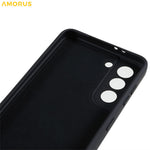 AMORUS For Samsung Galaxy S21 4G / 5G Case Precise Cutouts TPU Fiber Lining Shockproof Phone Cover