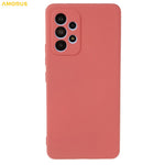 AMORUS til Samsung Galaxy A13 4G cover Præcise udskæringer TPU Fiberforing Stødsikkert telefoncover