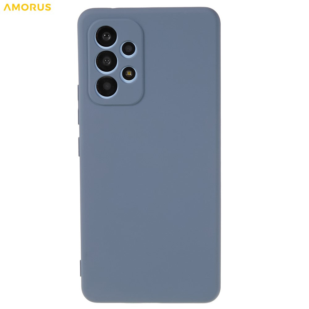 AMORUS For Samsung Galaxy A53 5G Cover Præcise Udskæringer TPU Fiber Foring Stødsikkert Telefoncover