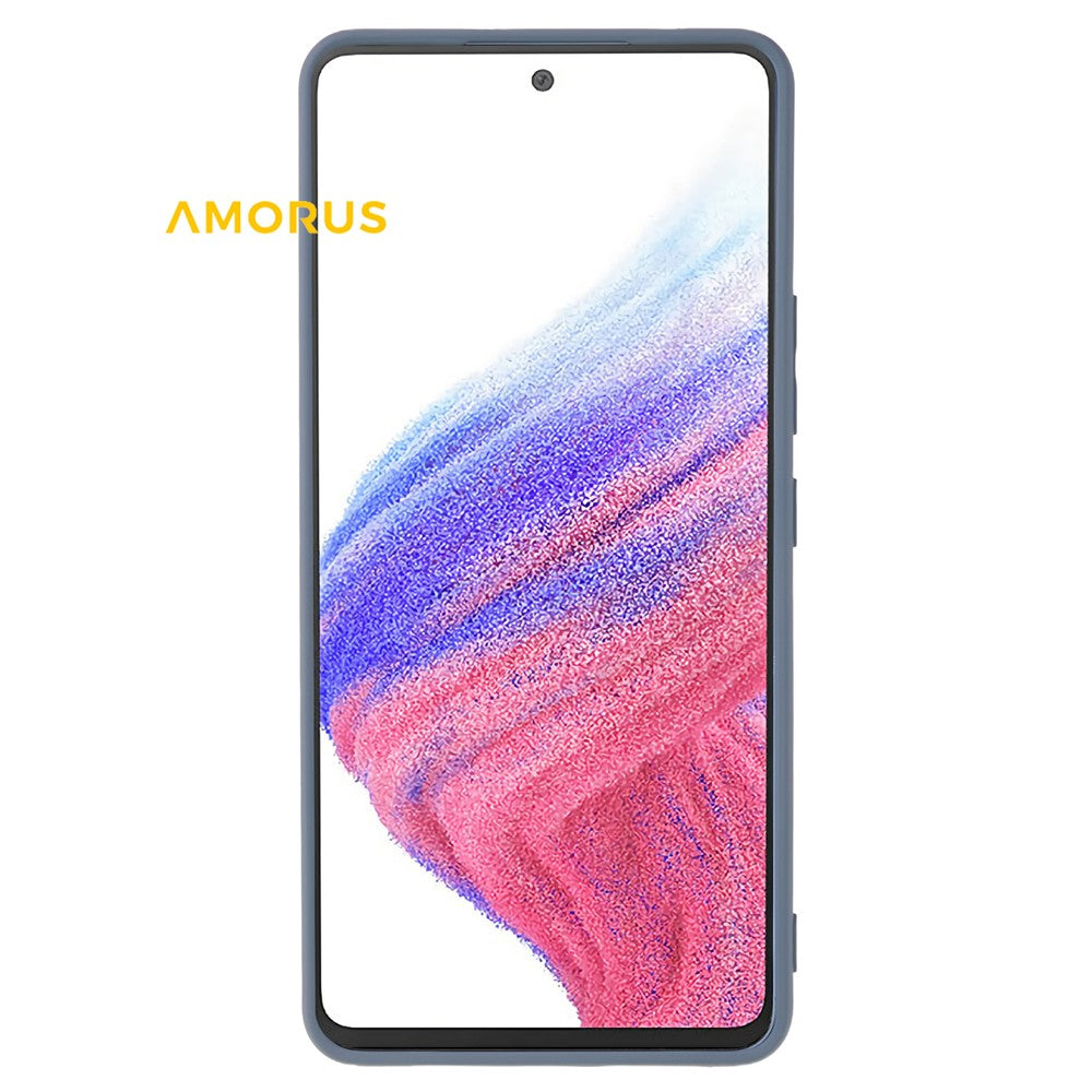 AMORUS For Samsung Galaxy A53 5G Cover Præcise Udskæringer TPU Fiber Foring Stødsikkert Telefoncover