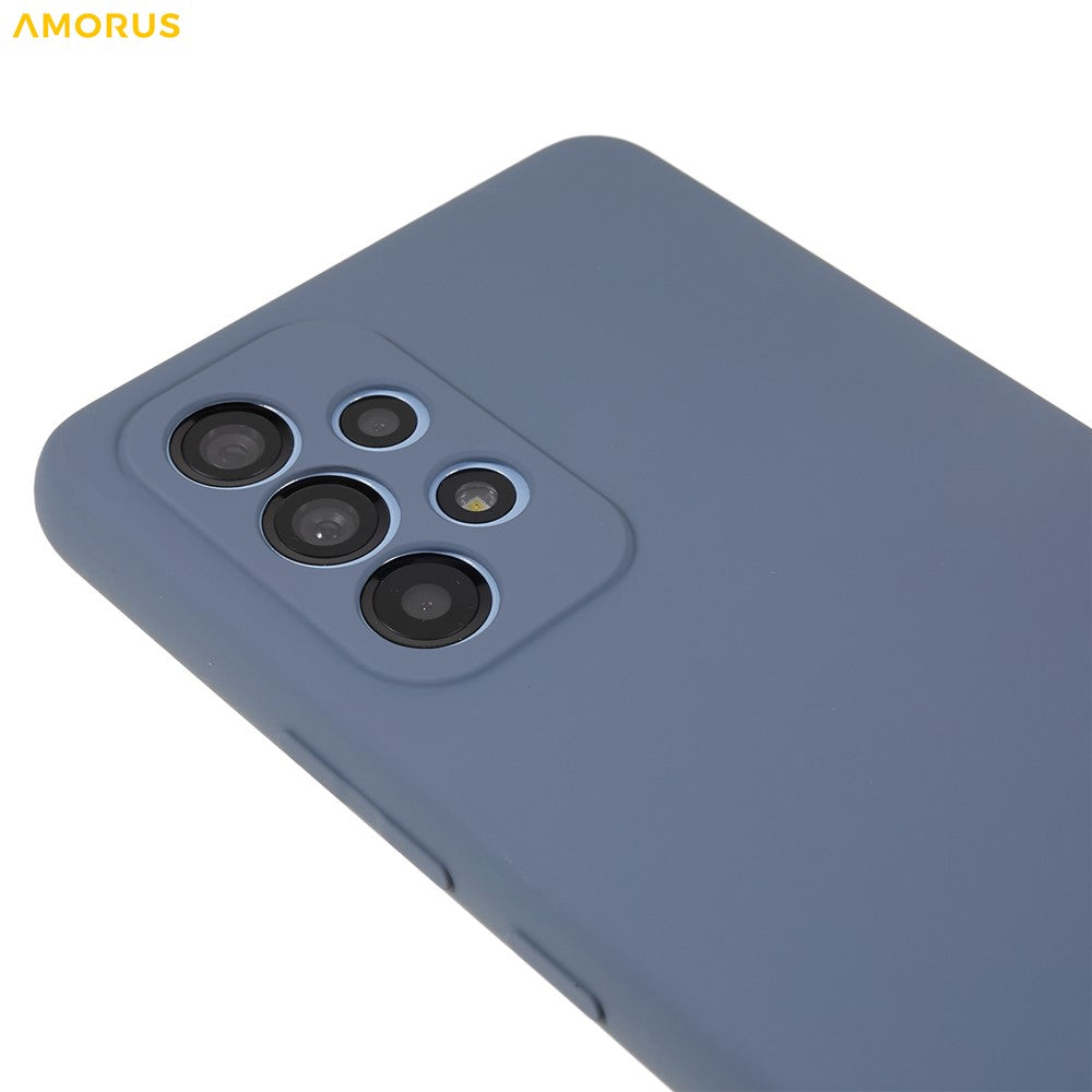 AMORUS For Samsung Galaxy A53 5G Cover Præcise Udskæringer TPU Fiber Foring Stødsikkert Telefoncover