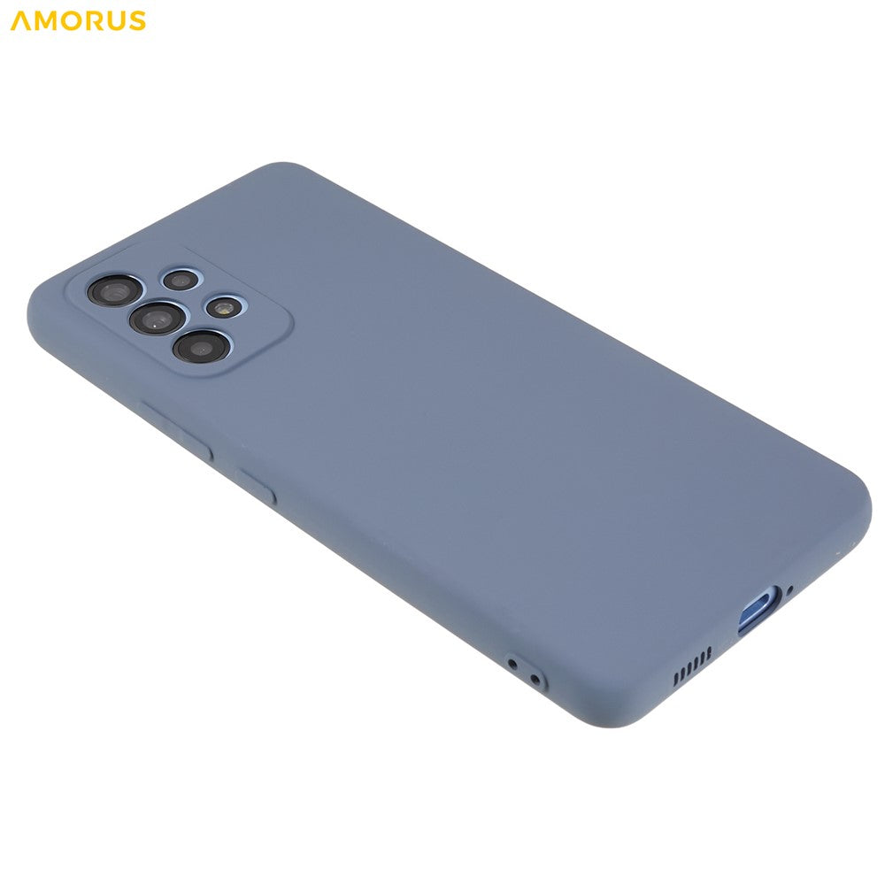 AMORUS For Samsung Galaxy A53 5G Cover Præcise Udskæringer TPU Fiber Foring Stødsikkert Telefoncover