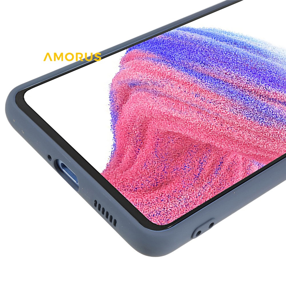 AMORUS For Samsung Galaxy A53 5G Cover Præcise Udskæringer TPU Fiber Foring Stødsikkert Telefoncover