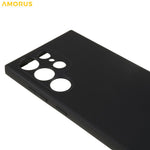 AMORUS For Samsung Galaxy S23 Ultra Case Precise Cutouts TPU Fiber Lining Shockproof Phone Cover