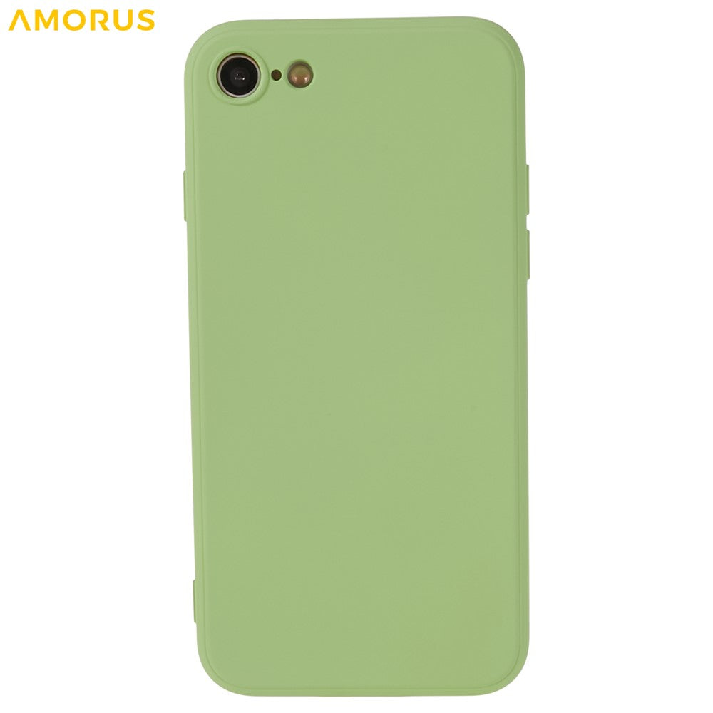 AMORUS TPU Case for iPhone SE (2022) / (2020) / 8 / 7 Precise Cutouts Fiber Lining Shockproof Phone Cover