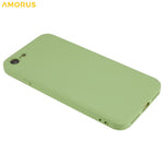 AMORUS TPU Case for iPhone SE (2022) / (2020) / 8 / 7 Precise Cutouts Fiber Lining Shockproof Phone Cover
